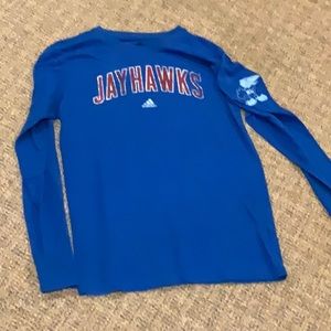 Jayhawks Long Sleeve Adidas Tee